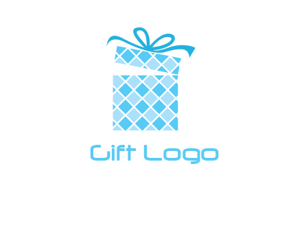 pattern gift box logo