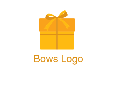 present box with bow on top icon