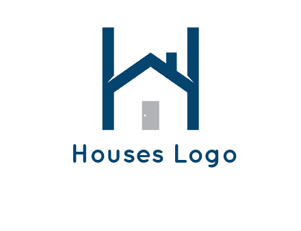 letter h house logo