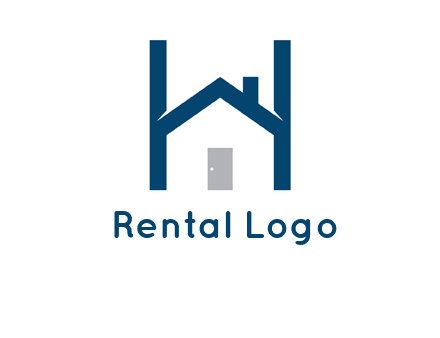 letter h house logo