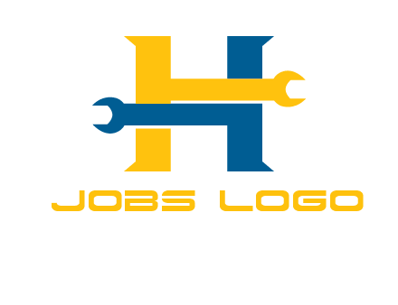 letter h wrench logo