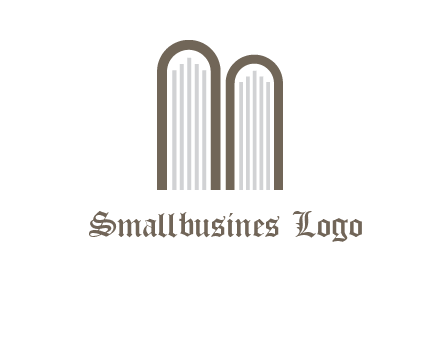 books look like letter M logo