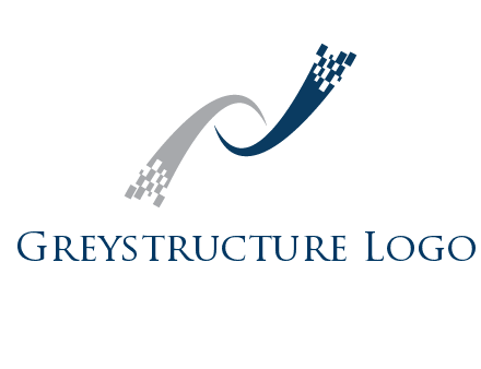 digital line letter N logo