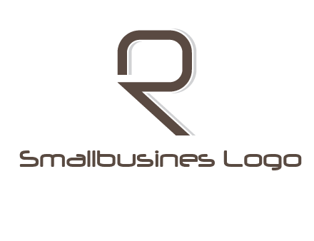 outline of letter r logo