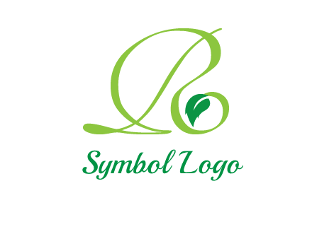 leaf letter R logo