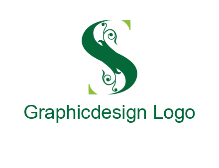 ornamental Letter S logo