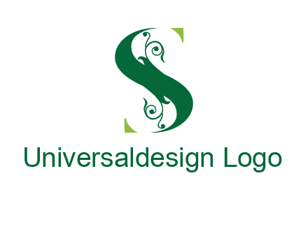 ornamental Letter S logo