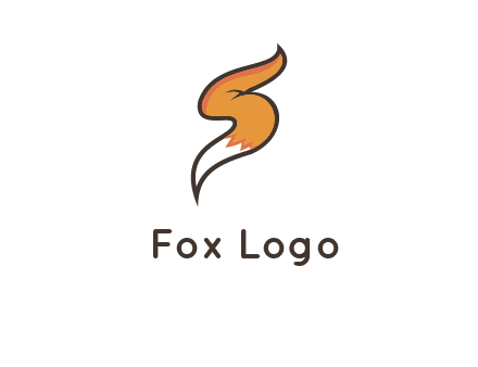 letter S fox tail logo