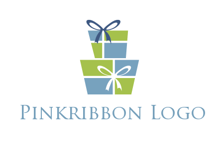 presents with ribbon logo