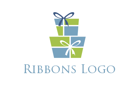 presents with ribbon logo