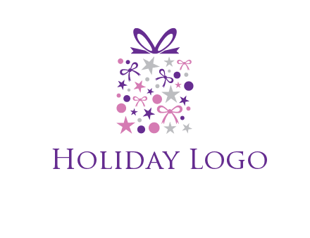 ribbons and stars gift box logo