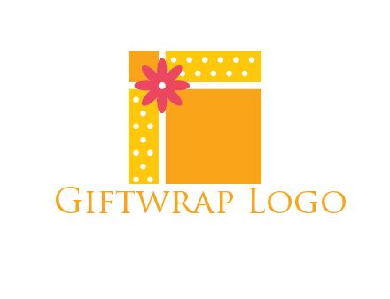 gift box with flower logo