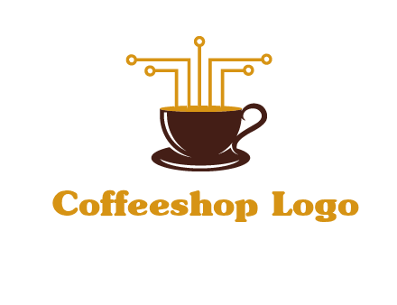 cyber coffee logo