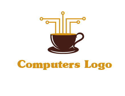 cyber coffee logo