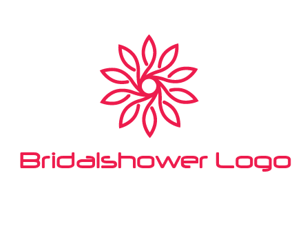 abstract daisy flower logo