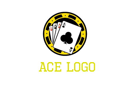 ace cards and casino chip gambling