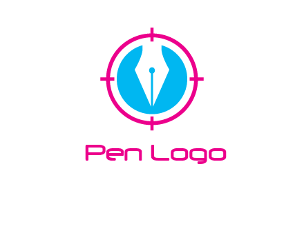 pen nib in circle publishing logo