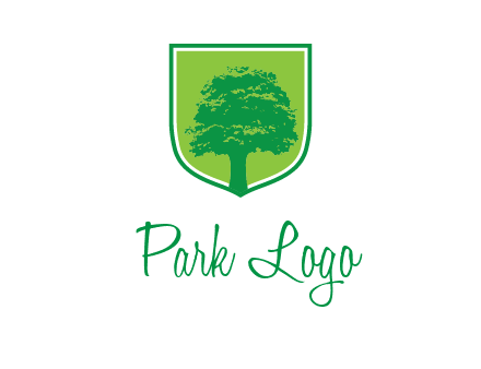 tree in colored shield logo