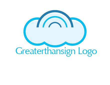 signals on cloud computing logo