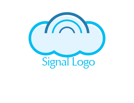 signals on cloud computing logo