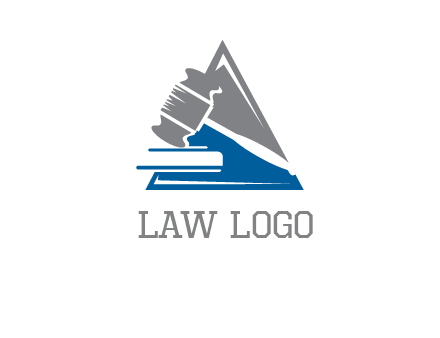 hammer in triangle law logo