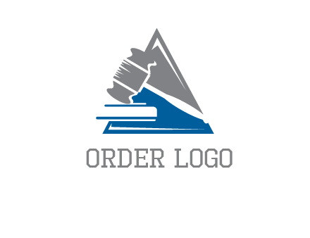 hammer in triangle law logo