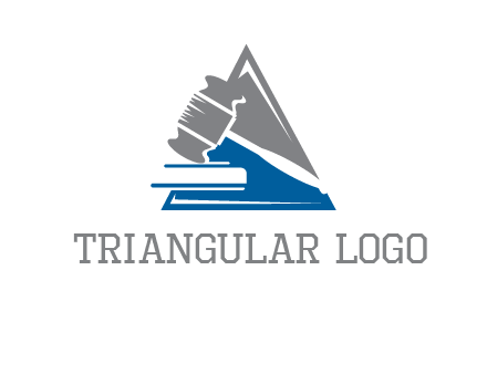 hammer in triangle law logo