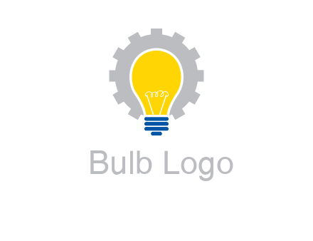 gear and bulb engineering icon