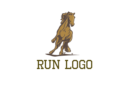 running horse illustration