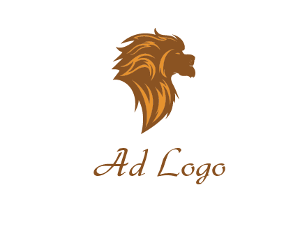 side profile lion head logo