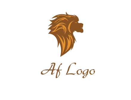 side profile lion head logo