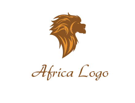 side profile lion head logo