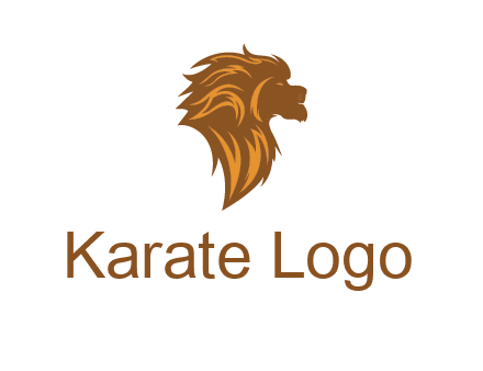 side profile lion head logo