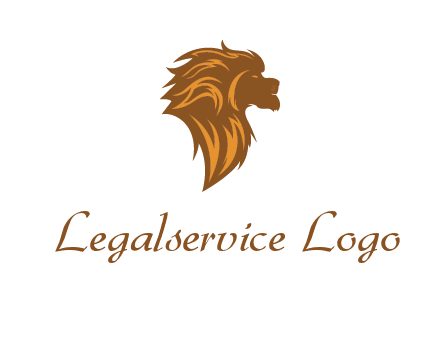 side profile lion head logo