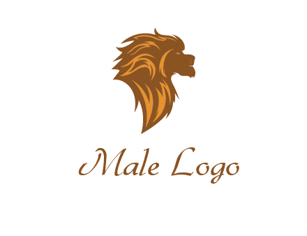 side profile lion head logo