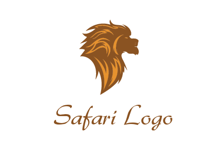 side profile lion head logo