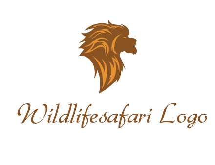 side profile lion head logo