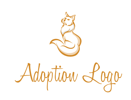 Persian cat pet logo