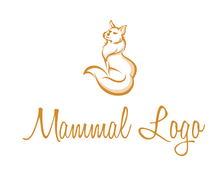 Persian cat pet logo