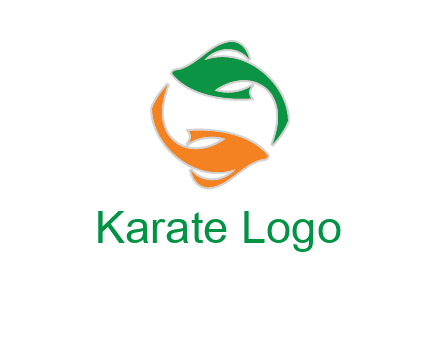 yin yang gold fish logo