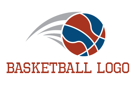 basketball in the air sports logo