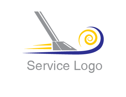 vacuum cleaner with swirl logo