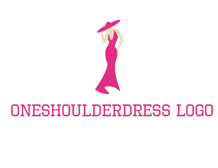 Beauty girl dress glamorous logo