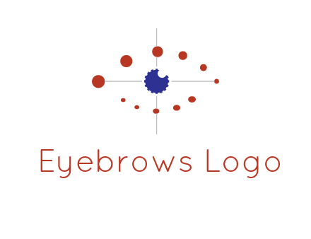 circles forming eye or orbital motion logo