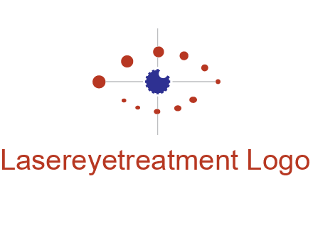 circles forming eye or orbital motion logo