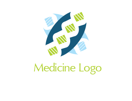 dna logo for medicine and pharmacy