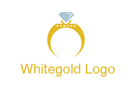 solitaire diamond gold engagement ring logo