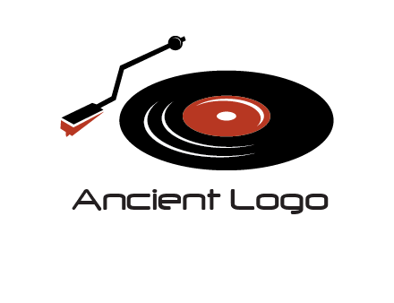 vinyl player logo