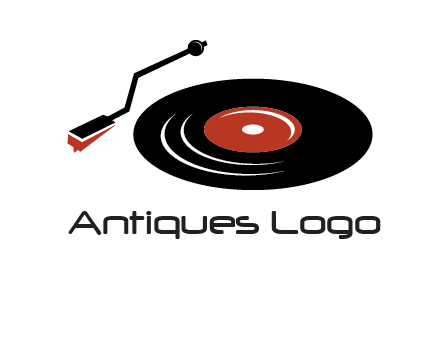 vinyl player logo