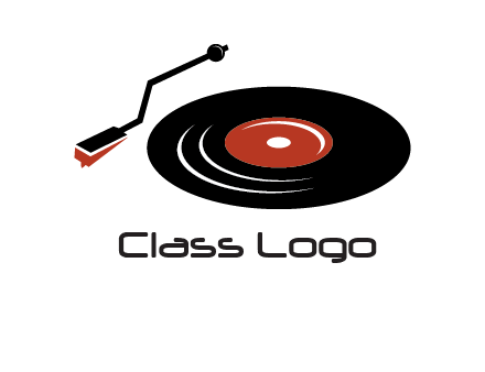 vinyl player logo